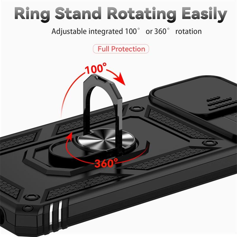 Husă Pentru Motorola G32 Carcasă Glisantă Lentilă Cameră Armură Huse Telefon Pentru Moto G32 G 32 MotoG32 Suport Magnetic Auto Inel Husă de Protecție