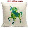 Pillow Unicorn Case Cute Cartoon Print Home Living Room Sofa Car Cushion Gift