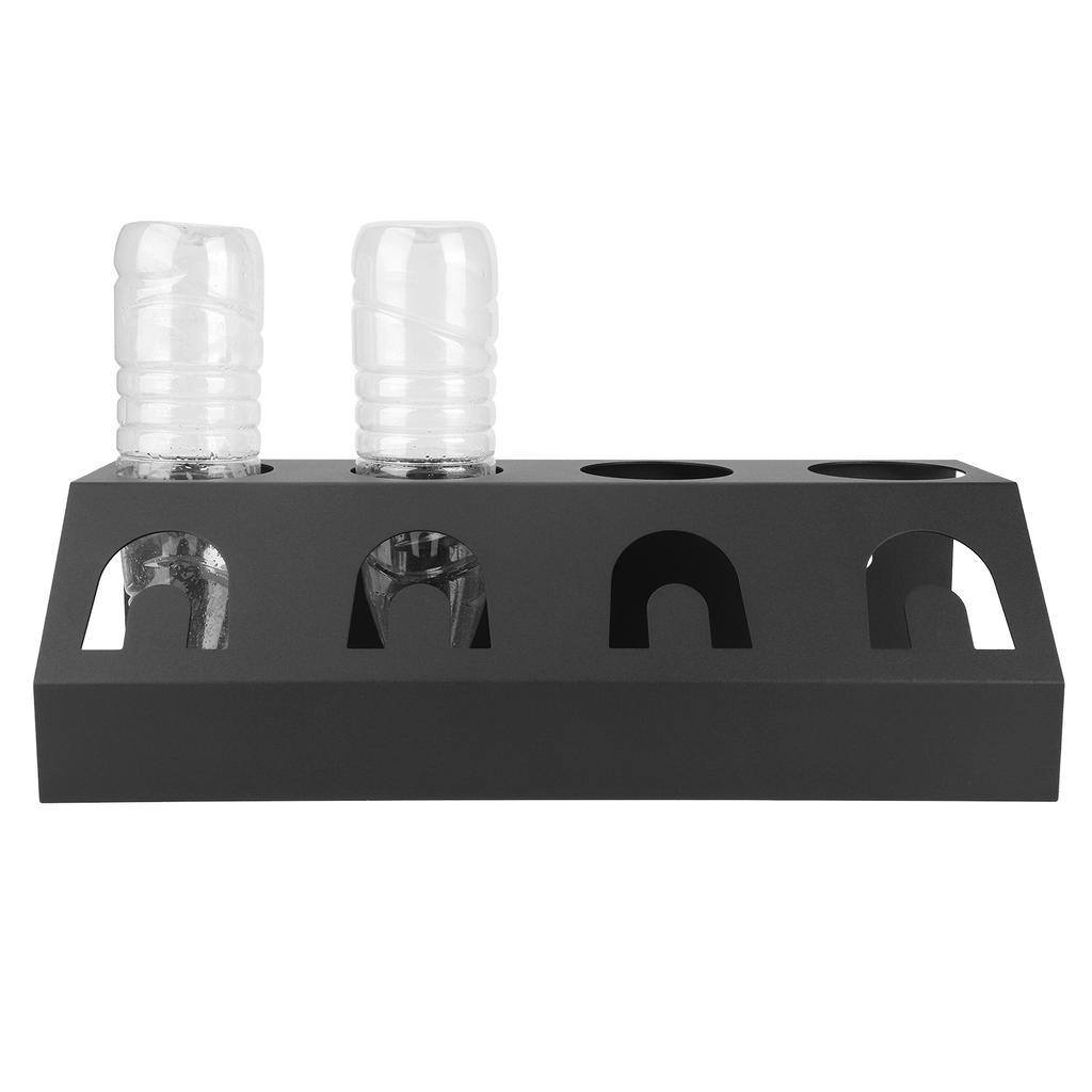 Universal 4 Löcher Soda Flasche Ablauf Trocknen Rack Abtropfgestell Halter mit Pad für Sodastream