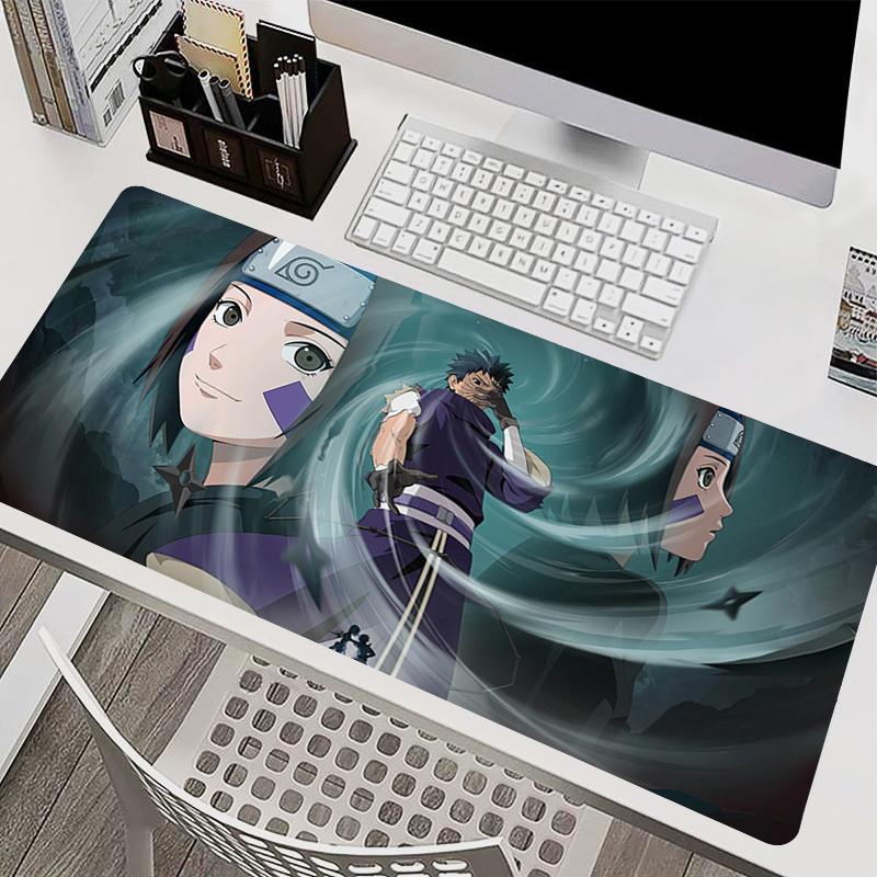 Tappetino per mouse Tappetino per mouse per laptop Accessori per ufficio Tappetino per tastiera PC Tappetino in gomma per tazze Tappetino morbido per mouse Grande Naruto Obito Uchiha HD Tappetino per scrivania
