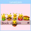 Adorable Pvc Pikachu Food Series Burger Donut French Fries Figurine Set For Display