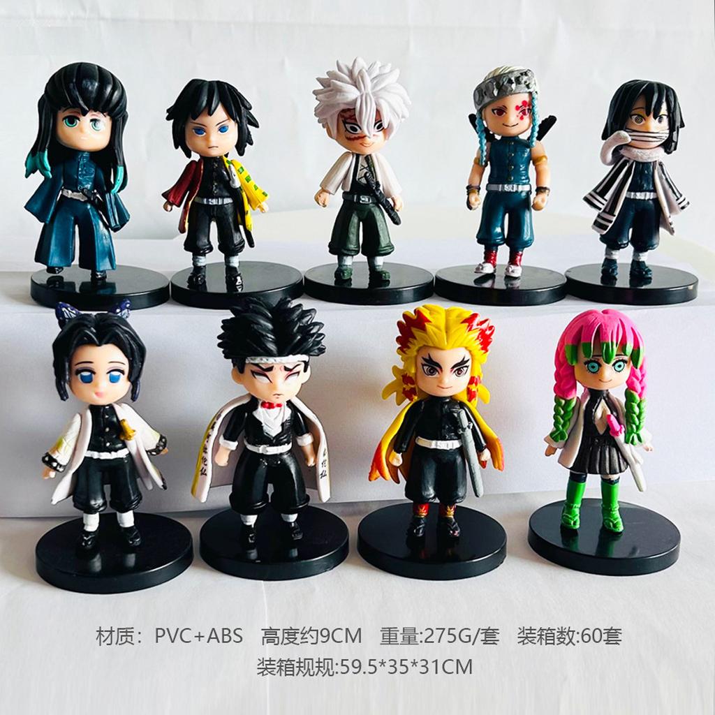 Figure di Nezuko Kimetsu no Yaiba Demon Slayer Mascotte Anime Piccola Esplosione Trasformazione Demone di Sangue Giocattolo da Collezione
