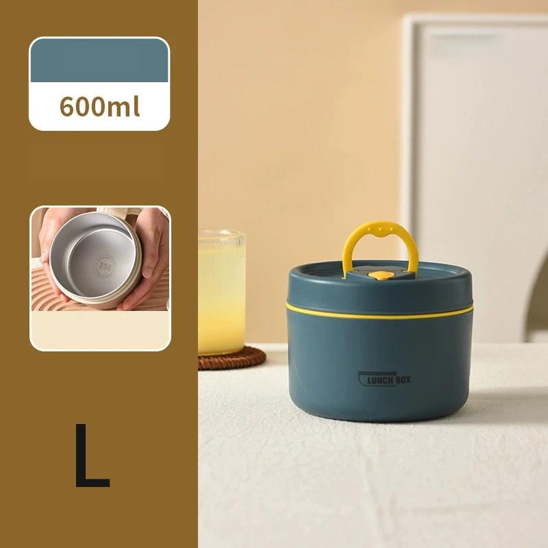 304 Stainless Steel Insulated Lunch Box Stackable 3 Separate Microwave Bento Box Sealed Leak Proof Soup Bowl Office Lunch-box