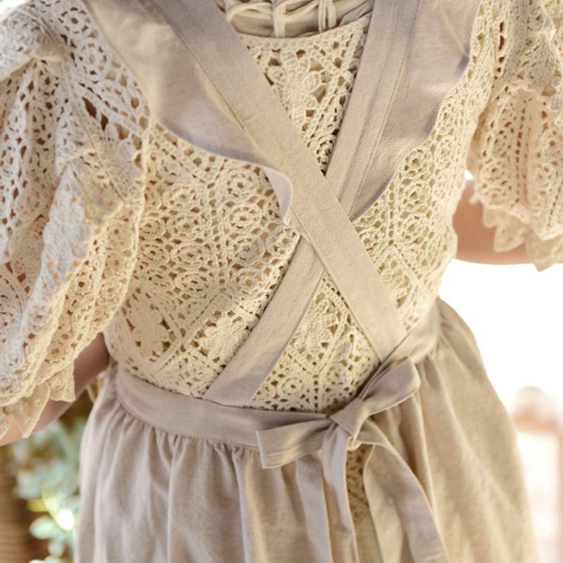 BELLELIFE Washing Basic Ruffle Apron