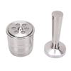 Reusable Coffee Pod Fit for Illy X7 Y3 Y5 Coffee Machine Refillable Stainless Steel Coffee Capsule Coffee Tamper Spoon Brush