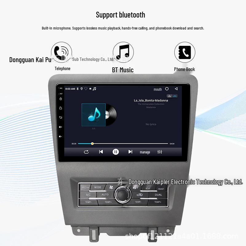 Compatible with Ford Mustang 2010-2014: Ford Mustang Android Car Machine with GPS and Bluetooth Navigation.