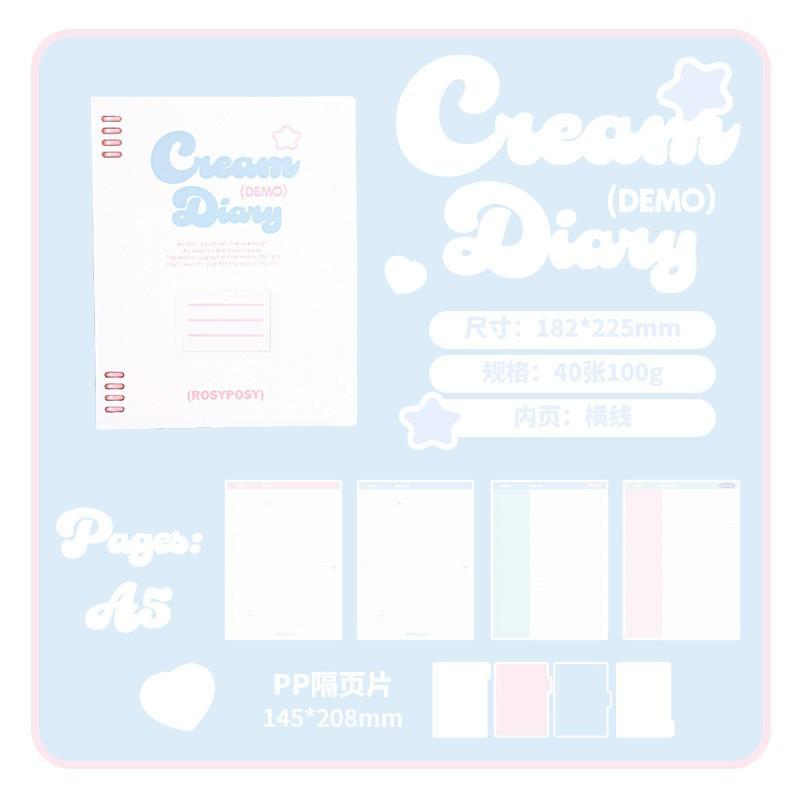 A5 Cream Color High-value Notebook Sub-activity Color Inner Page Student Postgraduate Entrance Exam Notebook