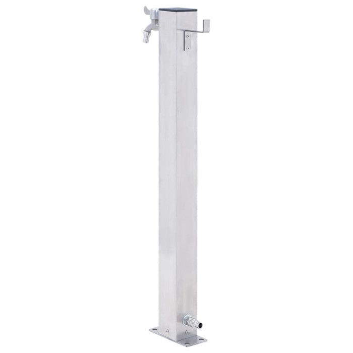 Colonne à eau de jardin - VIDAXL - Acier inoxydable - Base stable - Forme carrée