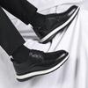 Men's Trendy Casual Leather Shoes, Fashionable Lace-Up Business Shoes with Non-slip Sole, Dress Shoes for Office Work Daily Wear