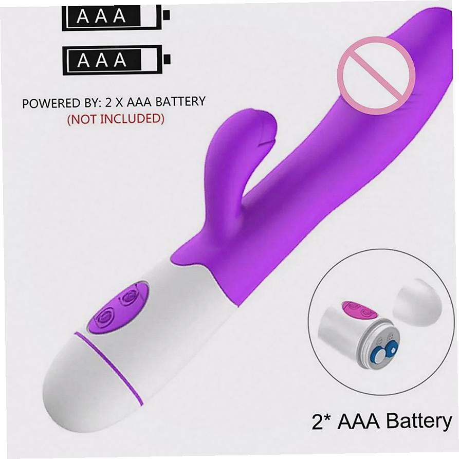 Skin Non Irritating Silicone Vibrator Hypoallergenic Safe Material Long Time Comfortable Use Dual Area Synchronous