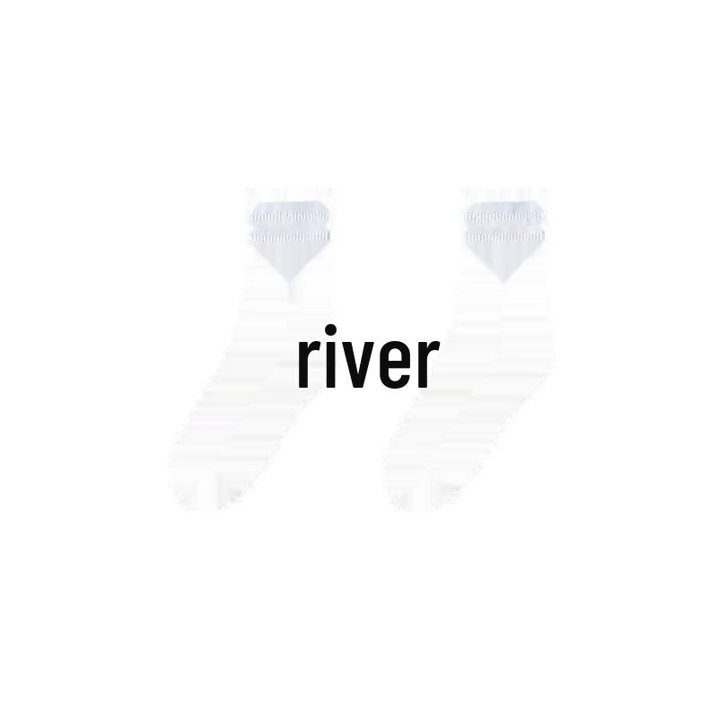 

Женские спортивные носки с черно-белым принтом акулы — сетчатый стиль Celebrity, средняя трубка, однотонный цвет. One Size