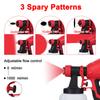 Paint Sprayer 600W Electric Spray Paint Gun 1200ml Pot 3 Spary Patterns 1.5/1.8/2.2/2.6mm Nozzles