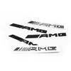 For Mercedes Benz 3D ABS Car Rear Trunk Badge AMG Letters Sticker For Mercedes Benz AMG A B C E G CLA C63 C63S E53 GT SLK W176 W