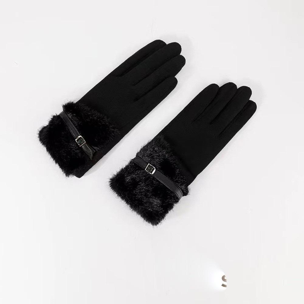 

Plush Winter Gloves Touchable Screen Driving Mittens New Skiing Gloves Autumn and Winter 4