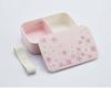 Skater Lacquered Lunch with Inner and Cherry Blossom Made In Japan (NLP5-A) Single-Tier Box, 500ml, Belt, Pink,