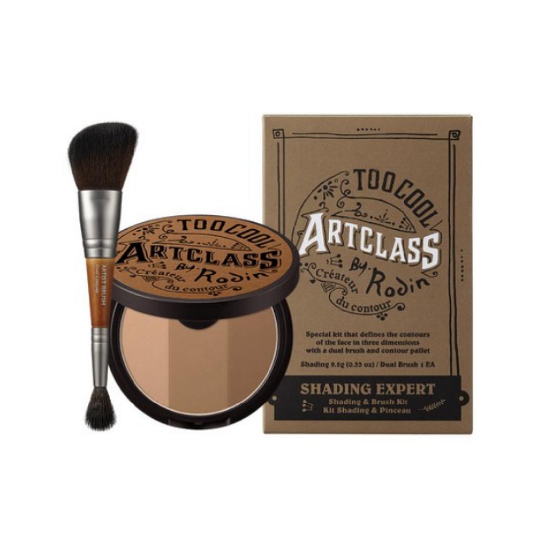 

Too Cool For School Art Class By Rodin Shading 9.5g + Dual Contour Brush, Classic, 1 Set