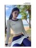 Summer Retro Long Sleeve Crop Top: European & American Streetwear Beach Swimwear