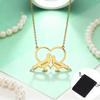 Customized Love Dove Couple Name Necklace Stainless Steel Personalized Romantic Love Bird Necklace Couple Jewelry Gift