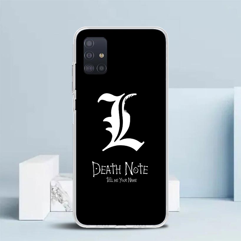 N-Note D-Death Anime Ryuk Soft Cover for Samsung Galaxy A12 A22 A32 A52 A72 A02S Phone Case Note 20 Ultra 10 S10 Plus A51 A71 A5