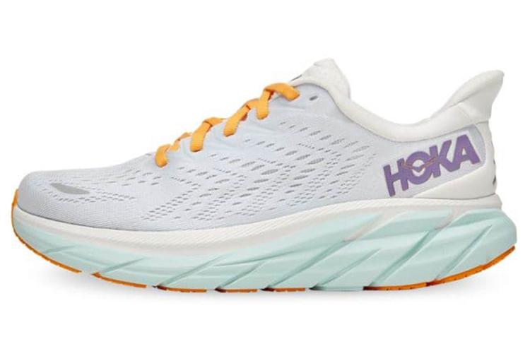 HOKA ONE ONE Clifton 8 Blanc De Blanc Purple Seafoam Женские 1119394-BDBW 37