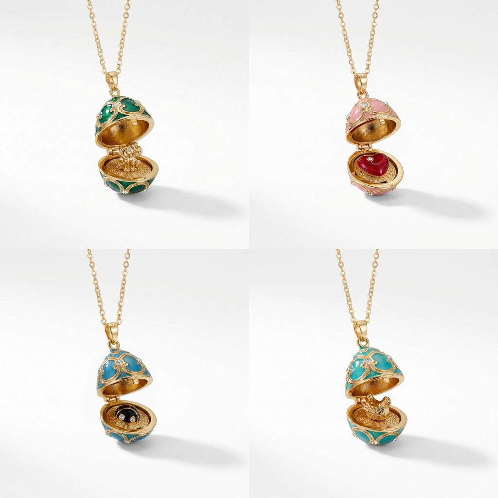 Vintage Shell Pendant Necklace With 18k Gold Plating For Women And Men