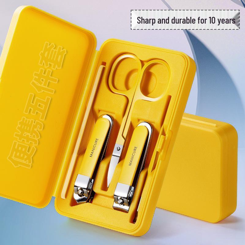 

Портативный маникюрный набор из 5 предметов: Кусачки для ногтей, ножницы и пилочка для дома и путешествий