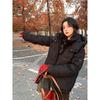 Winter Short Down Jacket Women Loose Fit Thickened Warm Puffer Coat Casual Parka