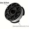 1set Trimmer Line Replacement Spool For Black+ Decker, Autofeed 30 Ft, 0.065-inch, Cap And Spring, Compatible With Gh900 Gh600 Gh610