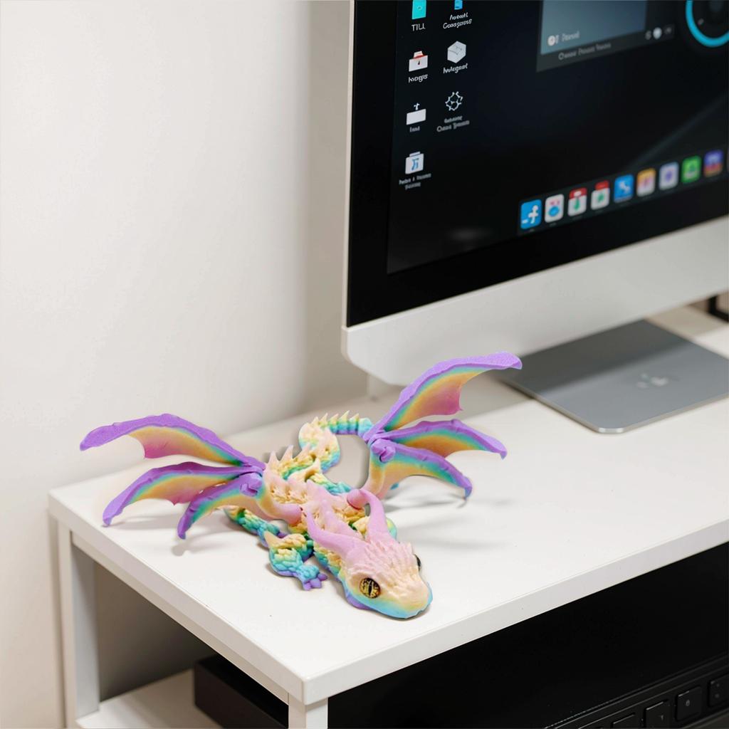 3D Printed Dragon Joint Movable And Detachable Toy Creative Ornament Festival Birthday Gift