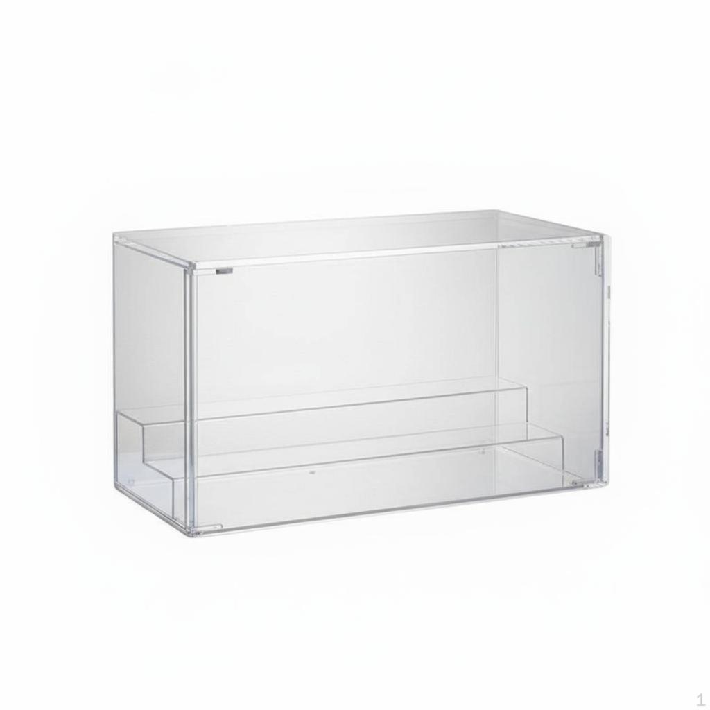 Acrylic Display Box Dustproof Blind Storage Shelf High Clarity