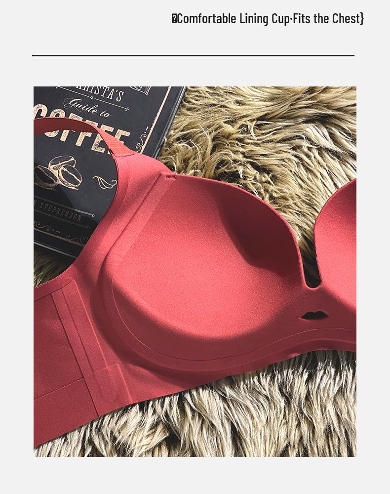 Tithonus Goddess Women's Lingerie: Benming Year Seamless Bra with Side Support and Anti-Sagging Design for a Slimmer Look.