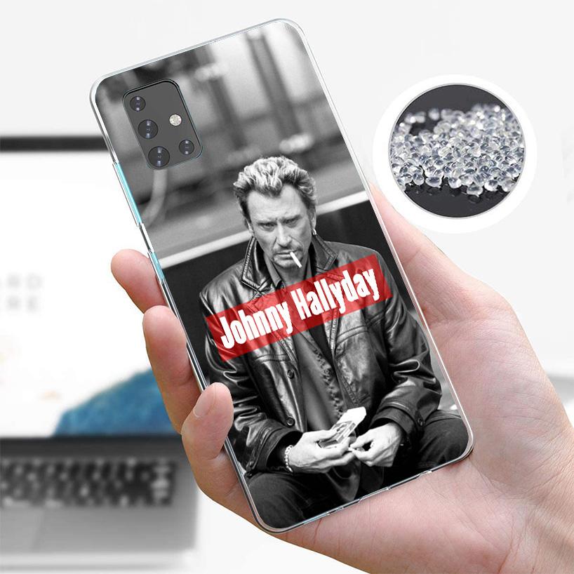 Johnny Hallyday Music Phone Case For Samsung Galaxy A52 A32 A22 A12 A51 A31 A50S A30S A20S A10S Note 20 Ultra 10 Plus S10 A72 A7