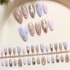 Autumn-Winter Pink Wearable Nail Tips: High-Class Whitening Manicure Stickers