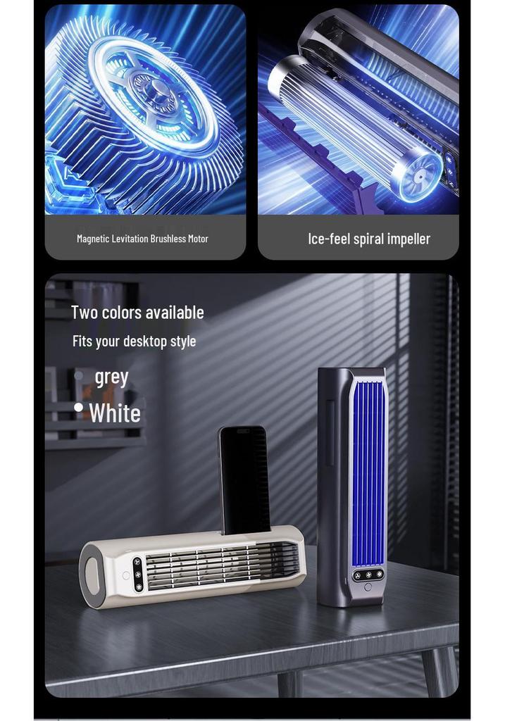 Wall-Mounted Fan for Kitchen, Bathroom, and Bedroom - No-Drill Installation