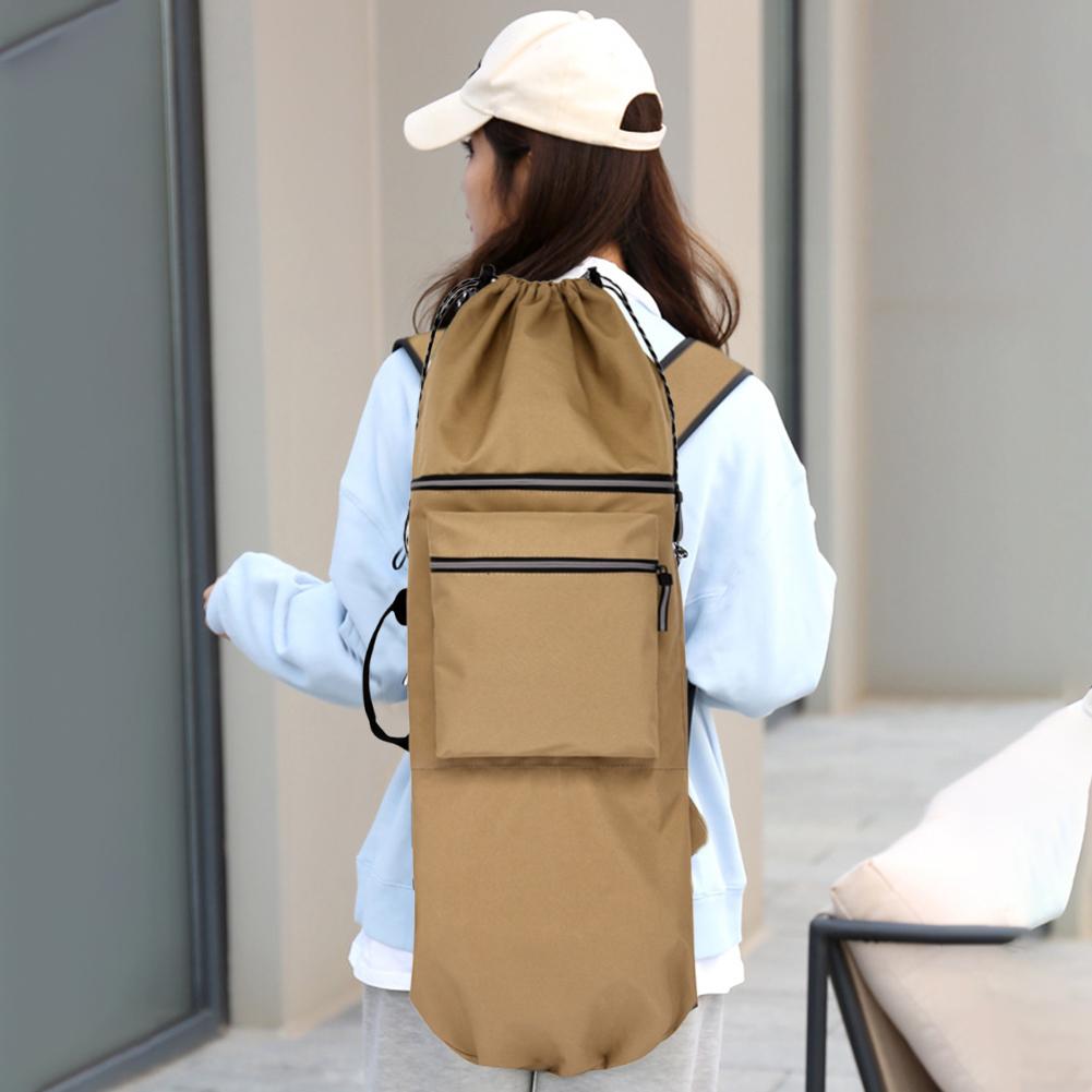 Skateboard Backpack Oxford Cloth Diving Equipment Storage Bag Multifunction Drawstring Closure Skate Accessories