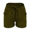 Shorts décontractés et confortables pour femme style bohème avec cordon de serrage et poches arrière pour l'été