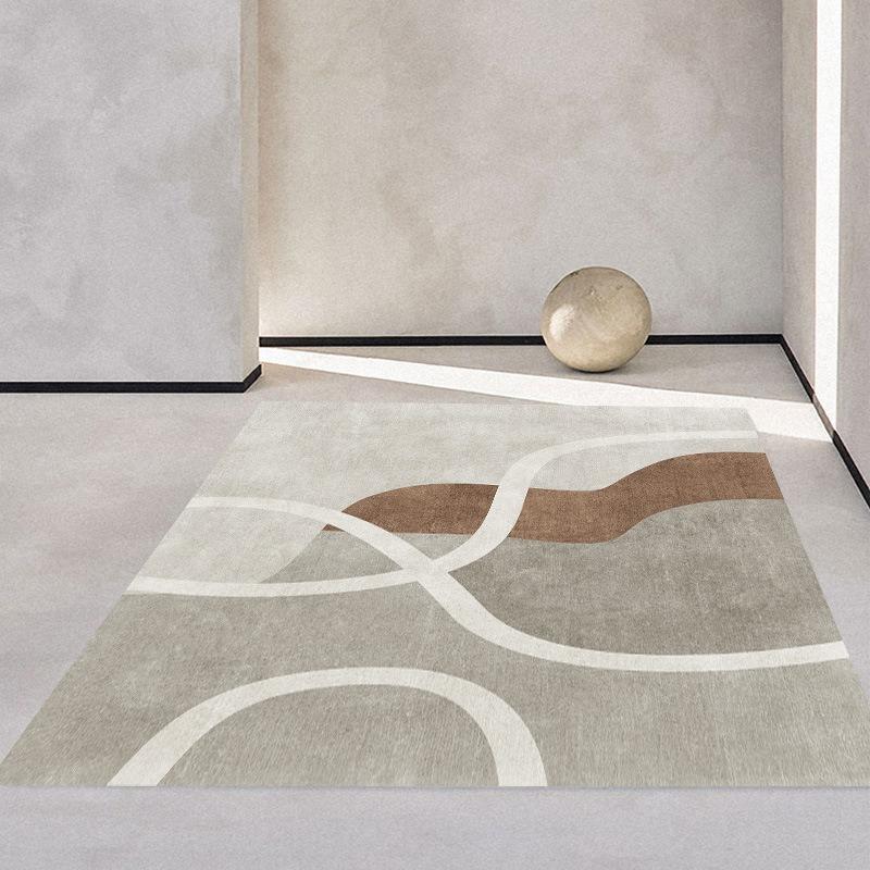 

Simple Color Blocks Print Large Area Rug Non-Slip Wear-resistant Carpet for Living Room Bedroom Soft Floor Mat Home Decoration 40X60CM