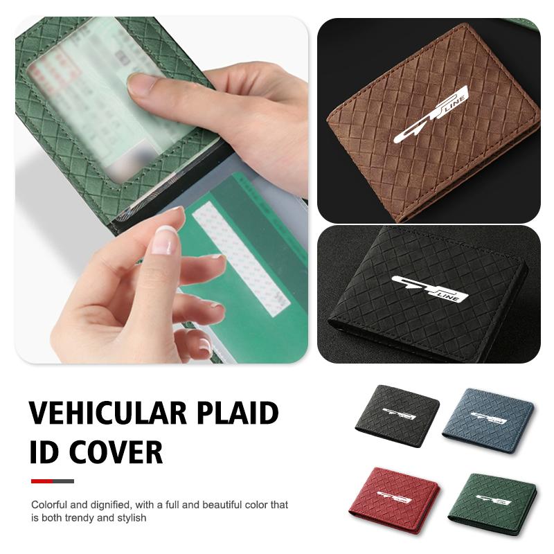 Suede Car Driver License Cover Bank Card Credit Card Holder Accessories For KIA Rio K5 K2 Sportage Ceed Sorento Picanto Stinger nvhs30