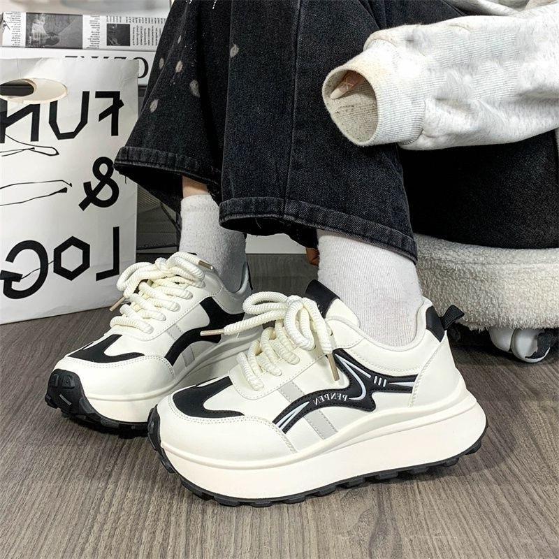 

Platform sneakers original design 22 spring and autumn new retro heightening dad shoes ins tide hongjie 35