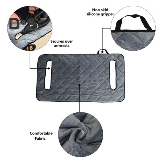 Golf Cart Seat Cover Soft Velvet Surface Golf Cart Seat Towel Blanket with Non-Slip Bottom for Most Club Car Cart Accessory