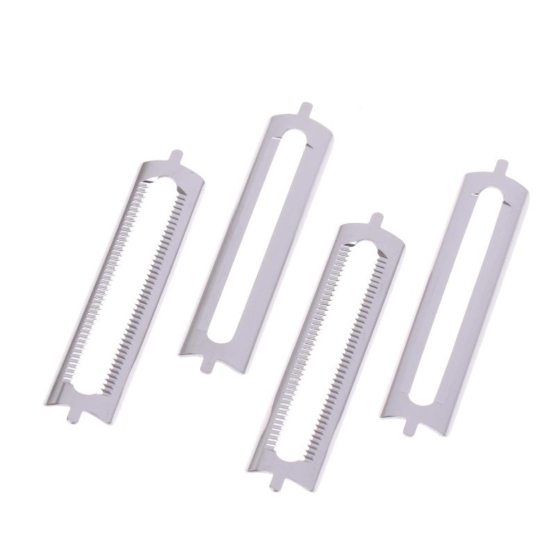 10 st Rostfritt Stål Skalare Blad Ersättning Dubbel Skalare Sparisskalare Multifunktionella Skalverktyg Köksredskap