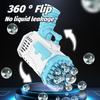 40 Hole Rocket Launcher Bubble Machine Handheld Gatling Electric Bubble Gun Toy Kindergarten Without Battery and Bubble Water