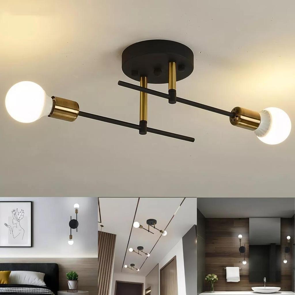 Nordic Minimalist Chandelier: Modern Wrought Iron for Living Room, Bedroom, Dining, or Restaurant.