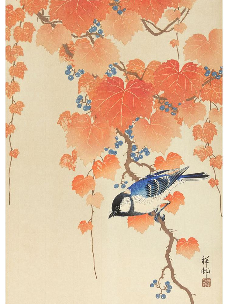 Japan Artist Ohara Koson Classic Artwork Poster Canvas Painting Monkey Goose Flower Birds Wall Art For Living Room Home Decor