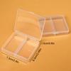 6pcs Jewelry Boxes Multipurpose Double Case Ring Earring Organizer Rectangular Tabletop Storage Box Small Accessories and Parts