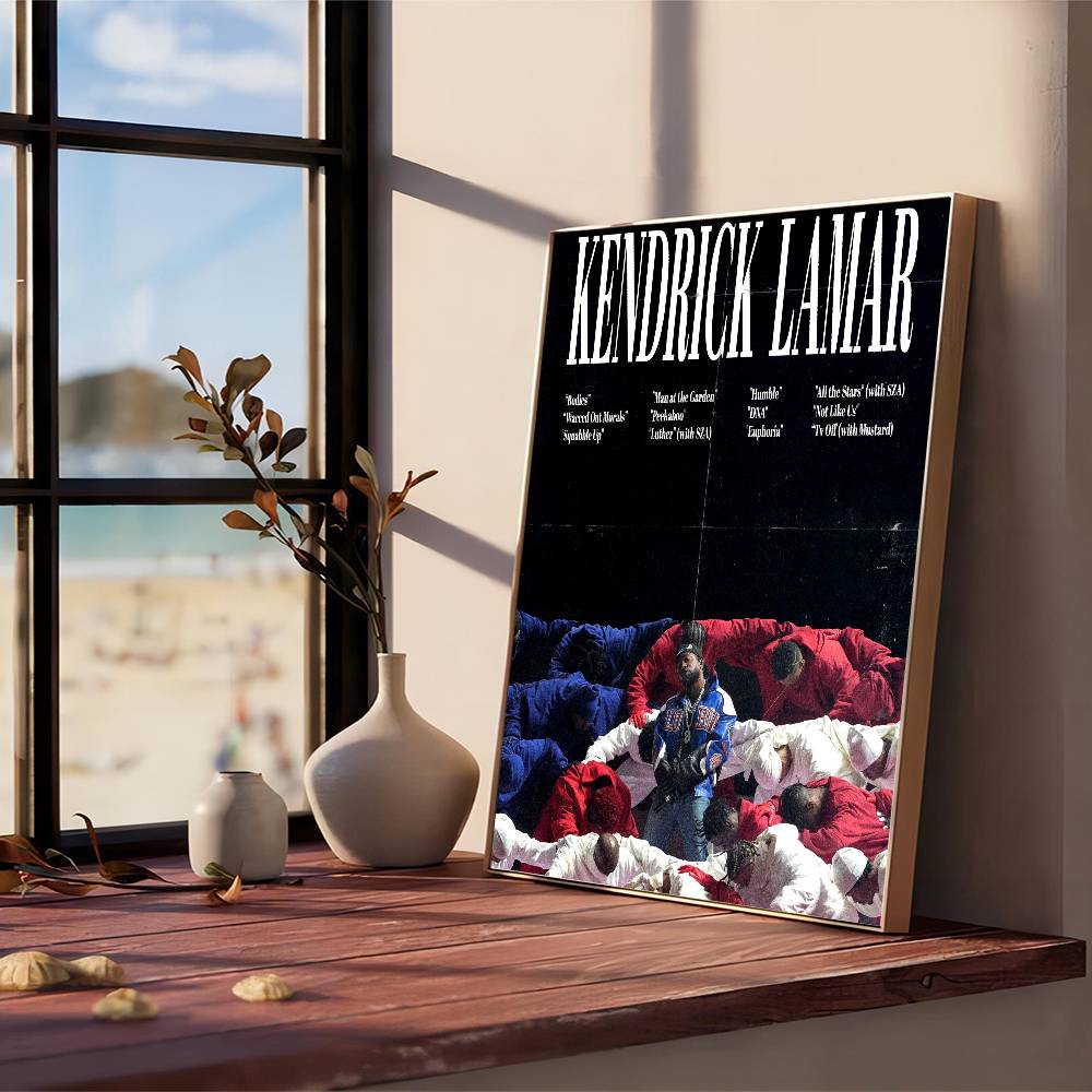 Kendrick Lamar Good Kid Maad City Hip Hop Music Album Cover Anime Posters Sticky Whitepaper Sticker DIY Room Bar Cafe Room Decor