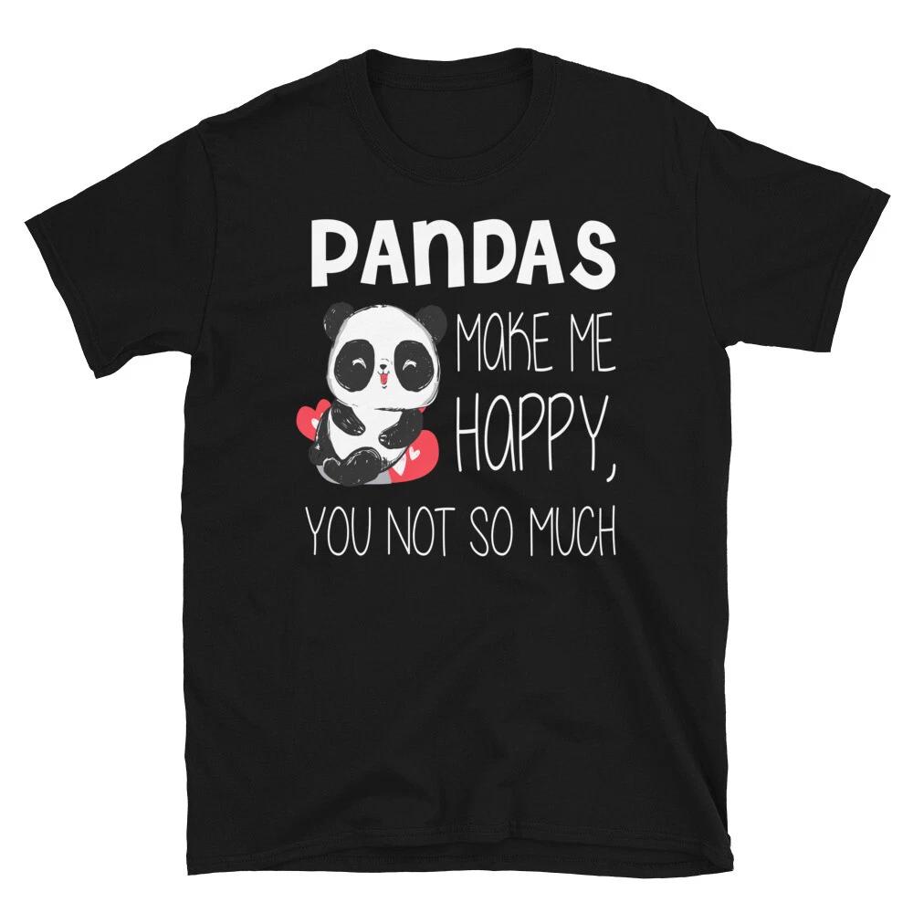 Pandas Make Me Happy Cute Panda Bear Classic Gift M