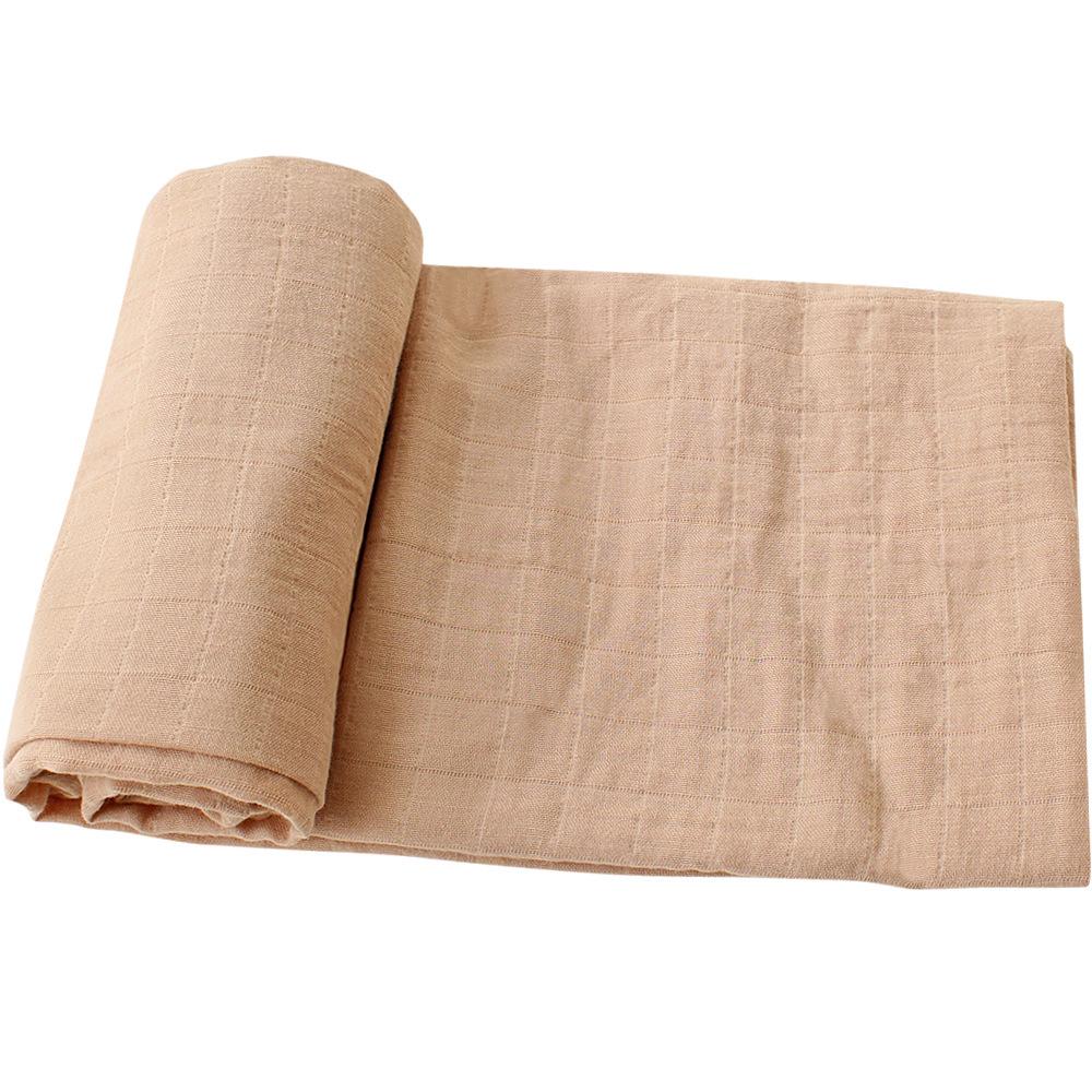 Double Layer Bamboo Cotton Muslin Swaddle Blanket for Newborns
