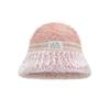Winter dopamine color matching plush hat women's big head circumference cold protection ear protection knitted cold hat sleeve knitted hat