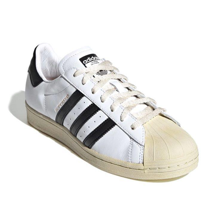 Adidas Superstar White Black Unisex Sneakers Cloud-White Core-Black Blue FV2831